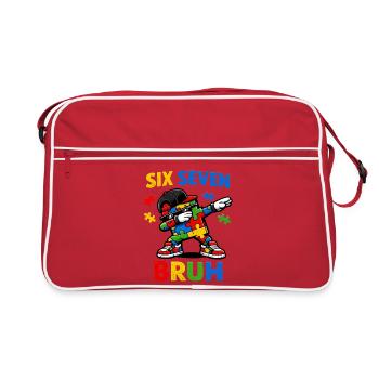 Frère qui dit drôle, rétro vintage Jeunesse, langage de la - Sac Retro - rouge/blanc - Devant
