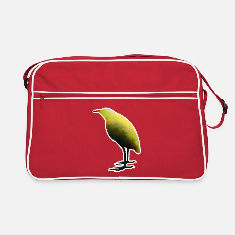 Rohrdommel - Retro Tasche - Rot/Weiß