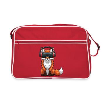 Fox VR Gamer Virtual Reality Comic Cool - Retro Bag - red/white - Front