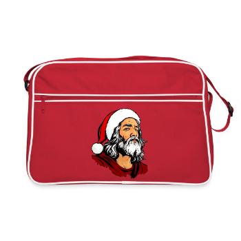 Weihnachten Jesu - Retro Tasche - Rot/Weiß - Vorne