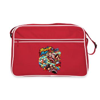 Generisches Gaming× Ball & Ball Sport - Retro Tasche - Rot/Weiß - Vorne