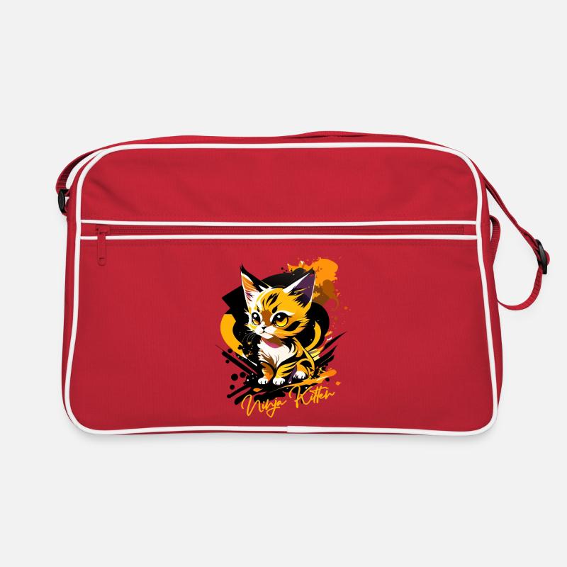 chaton, chaton ninja Sac Retro