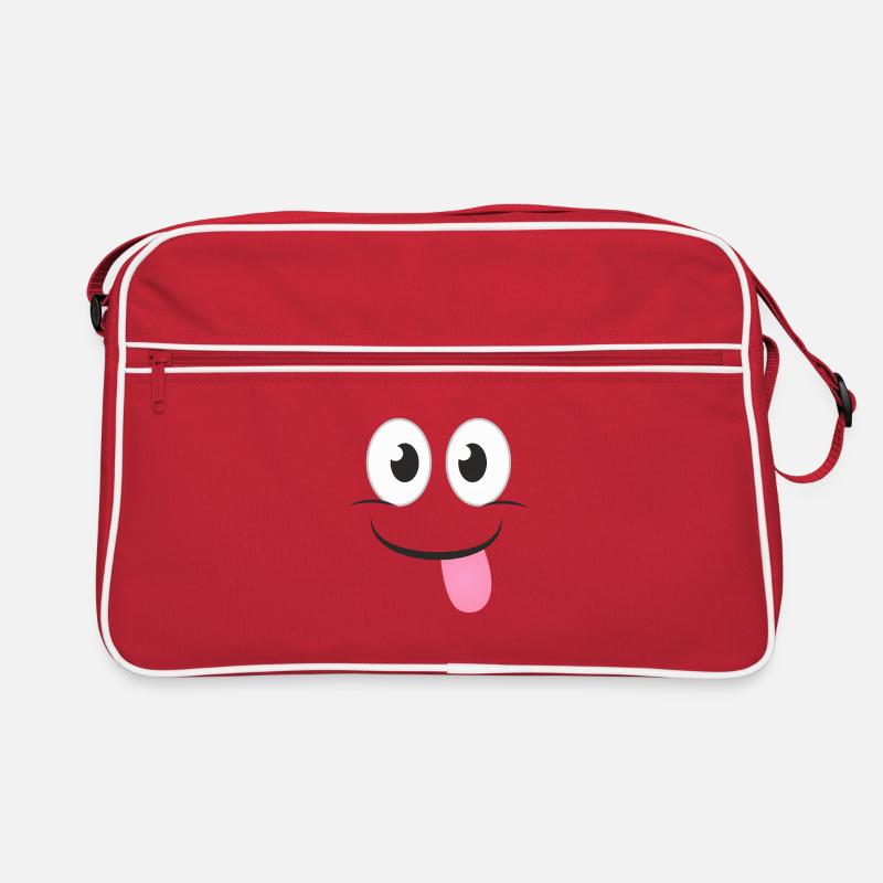 Gesicht Spaß Retro Tasche