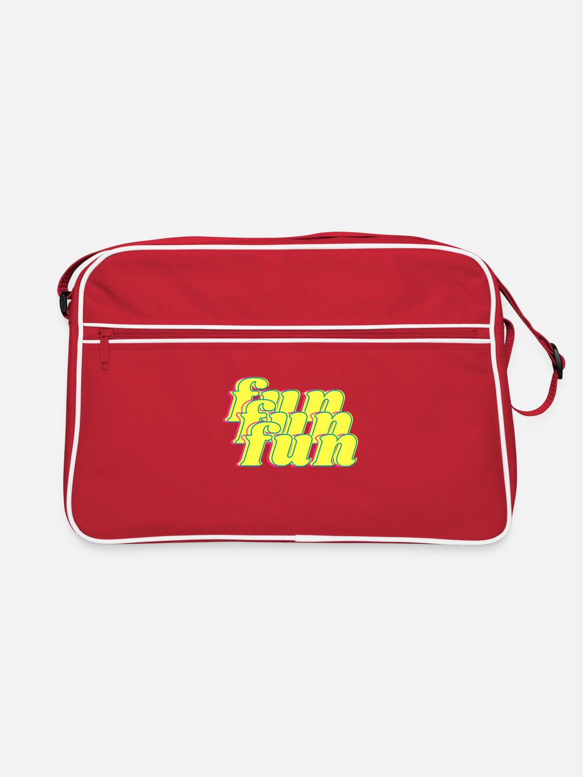 fun - Sac Retro - rouge/blanc - Devant