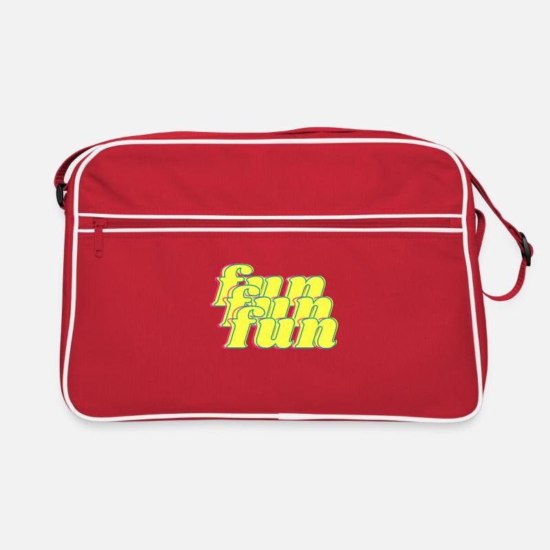 fun - Sac Retro - rouge/blanc