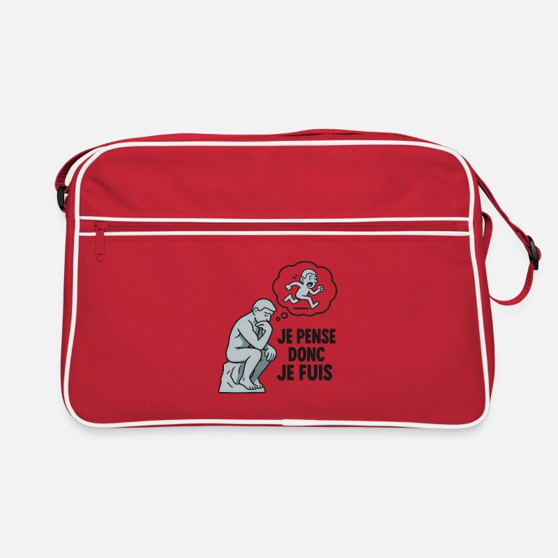 Le Penseur 2.0 – Je pense, je flippe, je cours Sac Retro