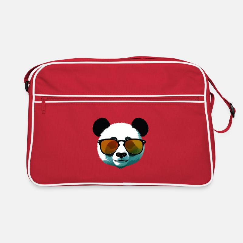 Panda with Sunglasses Gradient Retro Bag