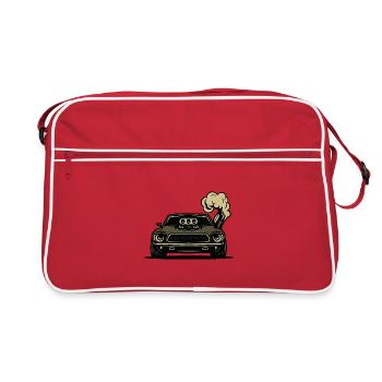 Voiture en colère - Sac Retro - rouge/blanc - Devant