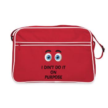 Purpose Eyes - Retro Bag - red/white - Front