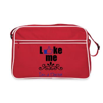Like the Doctor Arzt Medizin Geschenk - Retro Tasche - Rot/Weiß - Vorne
