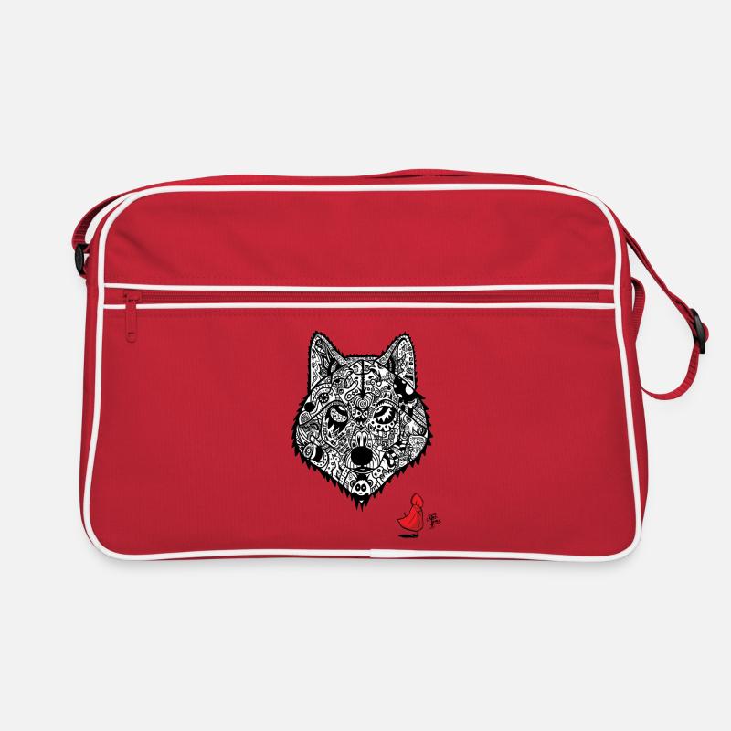 Le loup du Chaperon rouge Sac Retro