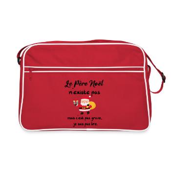 Santa Claus does not exist - Retro Bag - red/white - Front