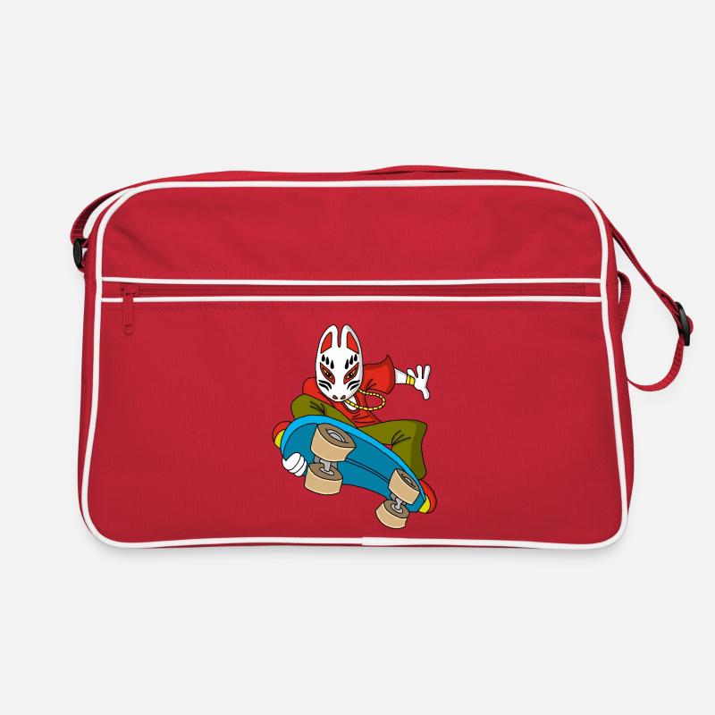 Fox Kitsune Skateboarding Retro Tasche