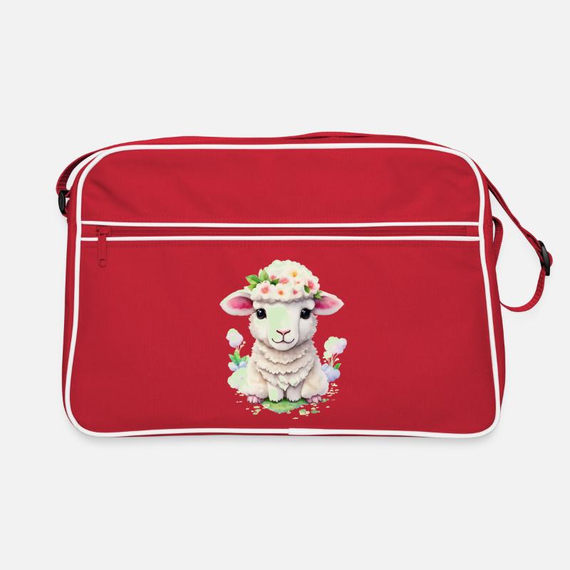 süßes Schaf Retro Tasche