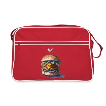 Burger - Retro Tasche - Rot/Weiß - Vorne