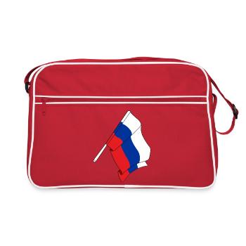 Drapeau Russie - Sac Retro - rouge/blanc - Devant