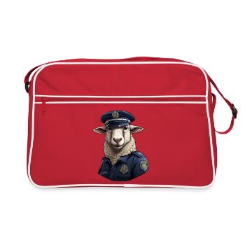 Moutons de la police - Sac Retro - rouge/blanc - Devant