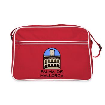 Palma de Majorque - Château de Bellver - Sac Retro - rouge/blanc - Devant