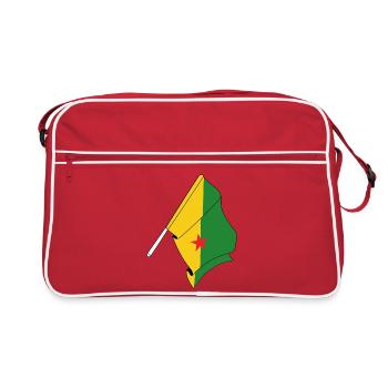 Drapeau de la Guyane française - Sac Retro - rouge/blanc - Devant
