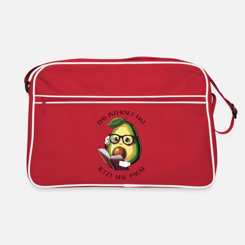Das Internet hat jetzt mal Pause – Avocado Bücher Retro Tasche