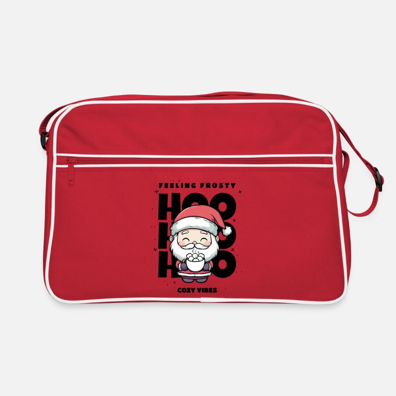 Weihnachten Pullover - Weihnachtsmann, Geschenk Retro Tasche