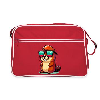 Beaver - Retro Bag - red/white - Front