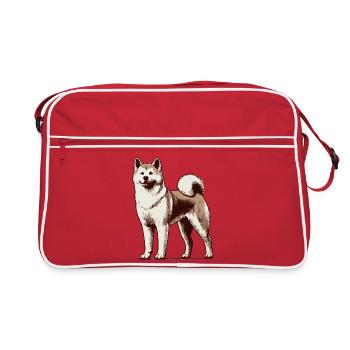 Akita - Retro Bag - red/white - Front