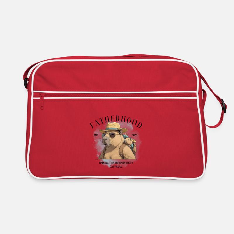 Paternité 2025 Élever de petits humains comme la capybara Sac Retro