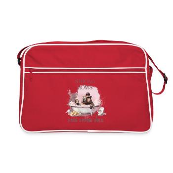Mamans fortes élèvent des filles fortes – Maternité calme D - Sac Retro - rouge/blanc - Devant