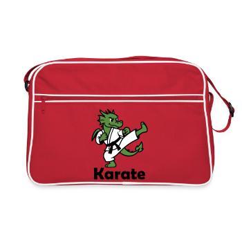Karaté Dragon - Sac Retro - rouge/blanc - Devant