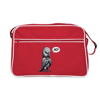 No African Grey Parrot Parrot Owner Parrots - Retro Bag - red/white - Front