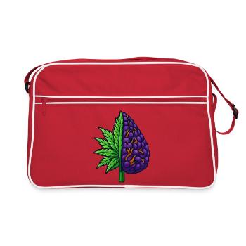 The Half Bud - Retro Bag - red/white - Front