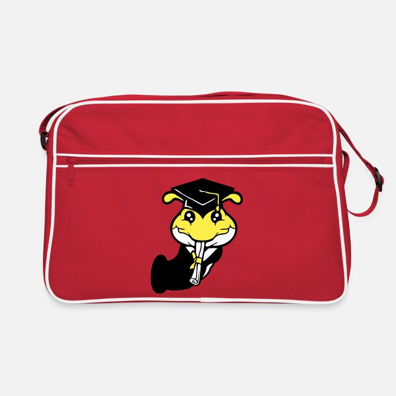 Hole Caterpillar School leaving certificate High school diploma passed college Retro Bag