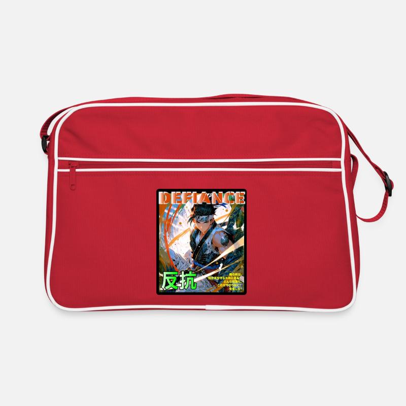 Kampfgeist Samurai Illustration Sac Retro