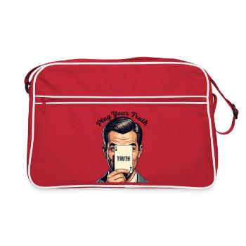 Illustration de la carte Play Your Truth - Sac Retro - rouge/blanc - Devant
