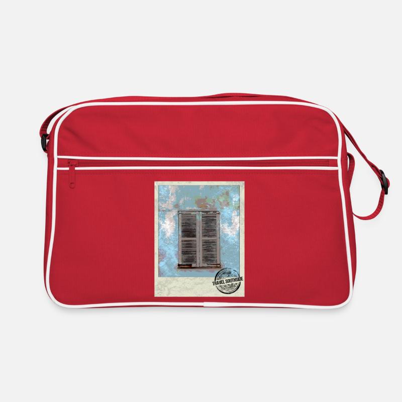 Weathered windows in the southern style Retro Bag