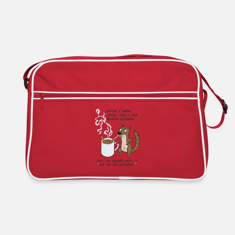 Kaffee Notfall Beutier Eichhörnchen Kippe  Retro Tasche