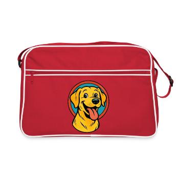 Labrador Retriever Pop Art - Retro Bag - red/white - Front