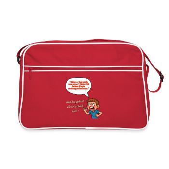 Rapport furieux sur le jet de bord Junge Feldweg - Sac Retro - rouge/blanc - Devant