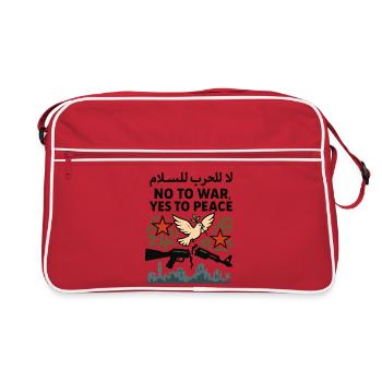 Ja zum Frieden - Sac Retro - rouge/blanc - Devant