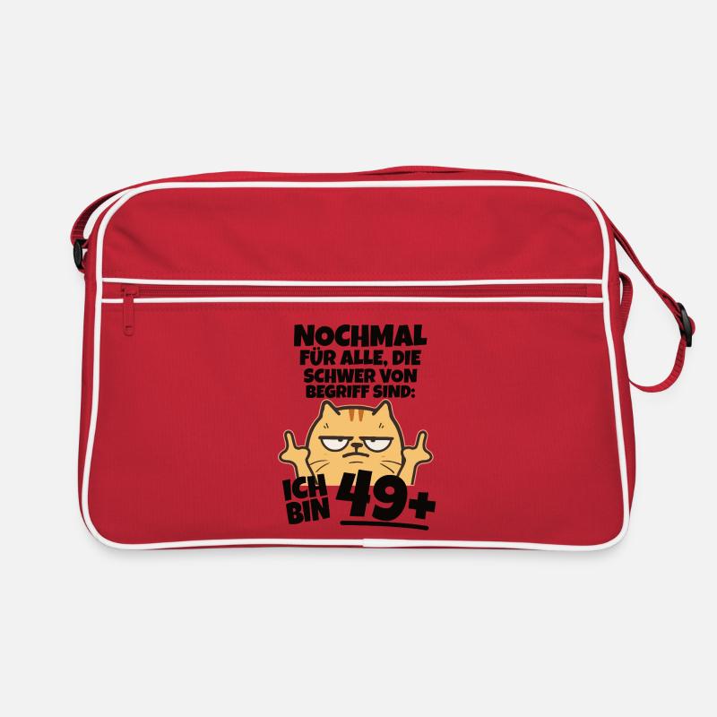 I'm 49 plus middle finger Retro Bag