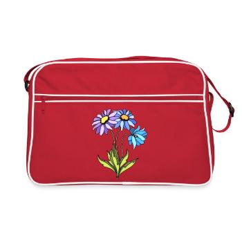 Blumen - Retro Bag - red/white - Front