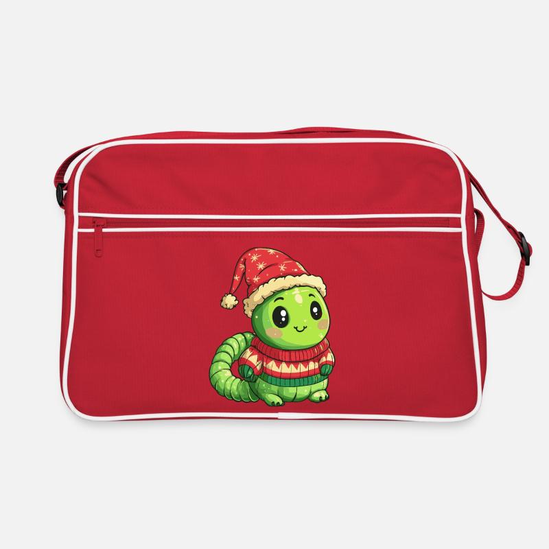 Worm Christmas Retro Bag