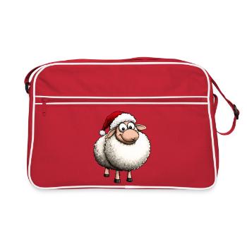 Sheep Christmas - Retro Bag - red/white - Front