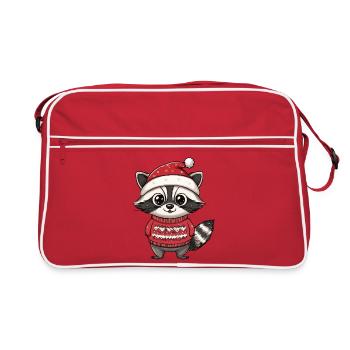 Noël de Raccoon Christmas - Sac Retro - rouge/blanc - Devant