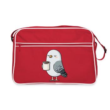 Bibper de café Pigeon Cosy - Sac Retro - rouge/blanc - Devant