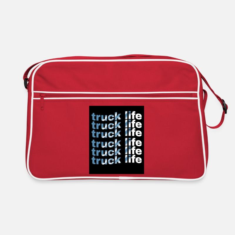 Lkw-Lebensdauer-Rastergradient Retro Tasche