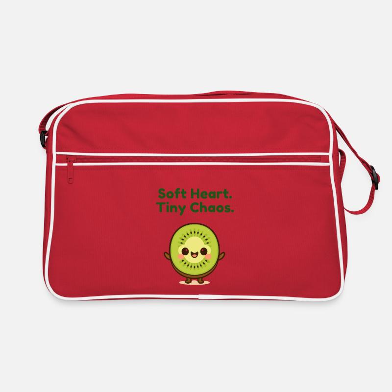 Softe Herz Tiny Chaos Kiwi Retro Tasche