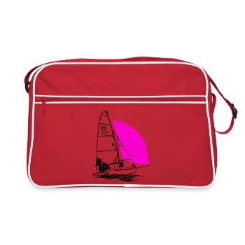 RS 500 Régate de dériveurs à voile voile de couleur - Sac Retro - rouge/blanc - Devant