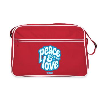 PEACE LOVE #3 - let's talk - Sac Retro - rouge/blanc - Devant